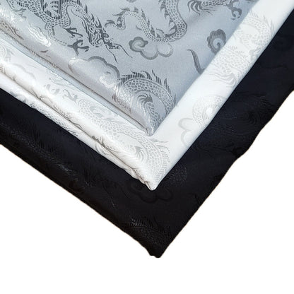 Dragon Brocade Satin Fabric By The Yard | 4 Colors, 59" Wide for Gowns & Costumes