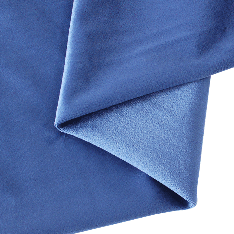 Thickened Velvet Fabric, 17 Colors for Sofa Covers, Curtains & Pillows - Deep Blue