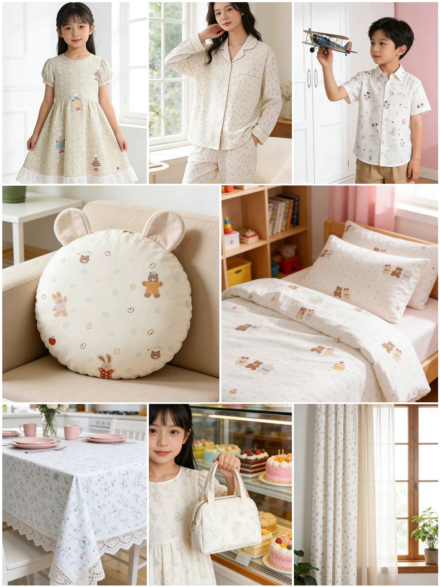 Class A Baby Cotton Fabric, Adorable Prints, for Babywear, Quilts & Bedding