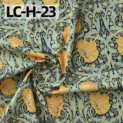Floral Cotton Plain Fabric - Shirt & Dress by the Yard - LC-H-23