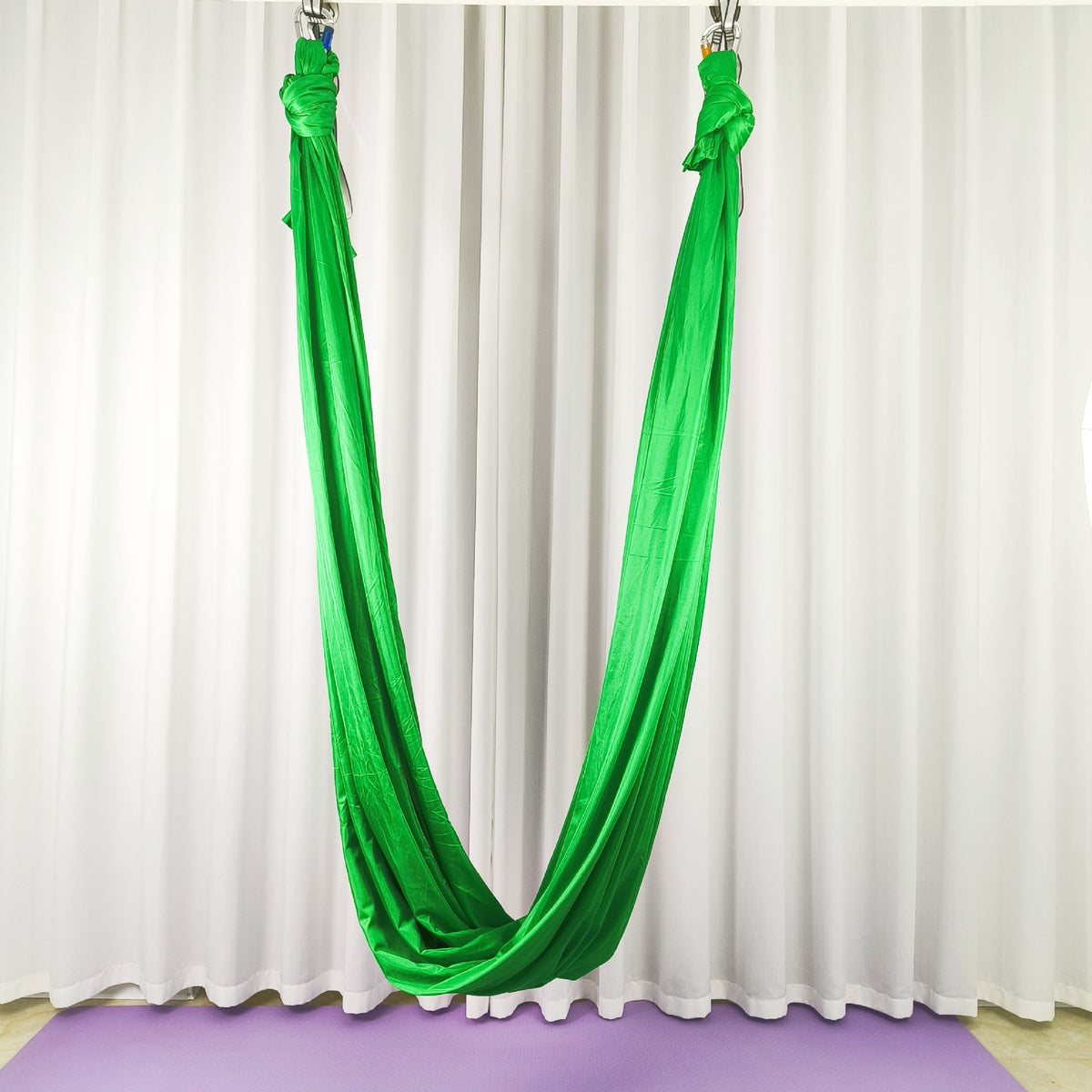Ultra-Wide Stretch Fabric, 110 in for Aerial Yoga - Green