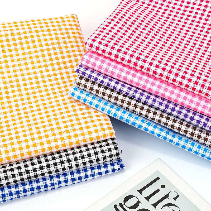 Check Polyester Fabric - Bags & Craft by the Yard