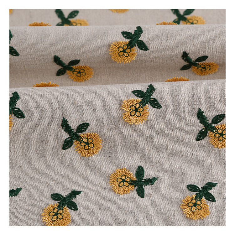 3D Flower Embroidery Fabric, for Dresses, 49 in Wide