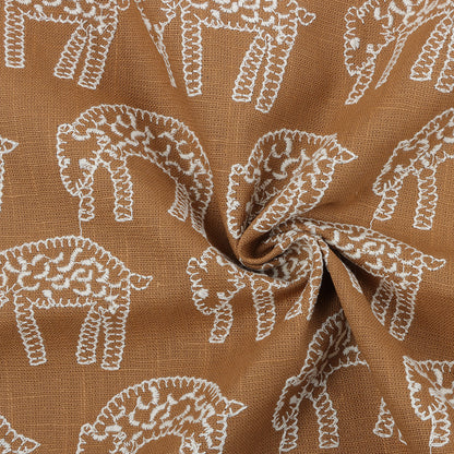 Leopard Embroidery Fabric, for Jackets, 47 in Wide