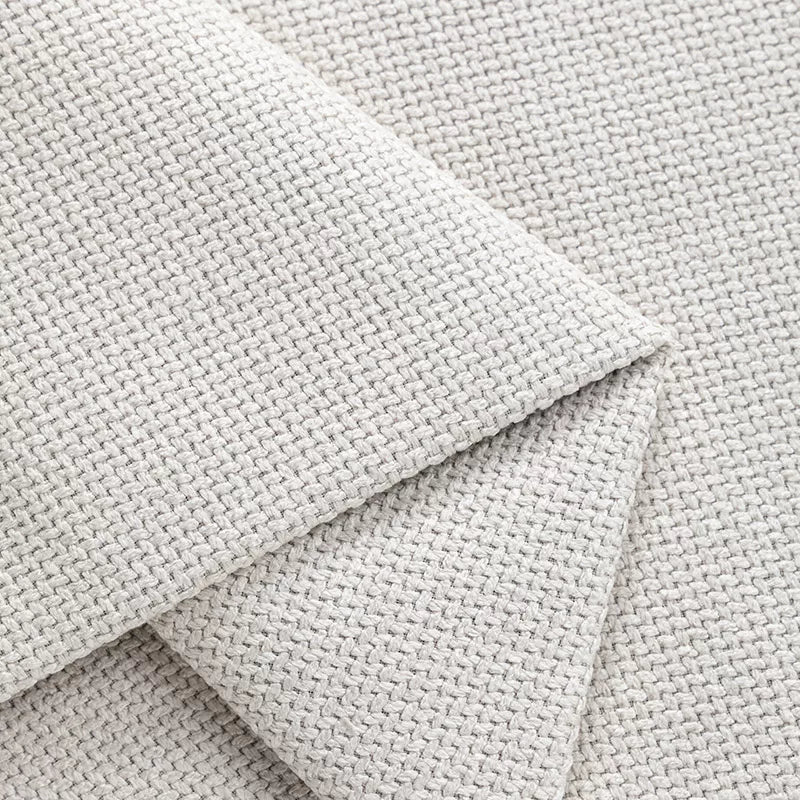 Thick Linen-Look Upholstery Fabric for Cushion & Sofa Covers - Off White