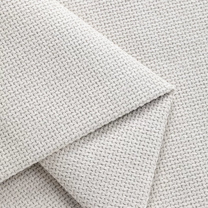 Thick Linen-Look Upholstery Fabric for Cushion & Sofa Covers - Off White