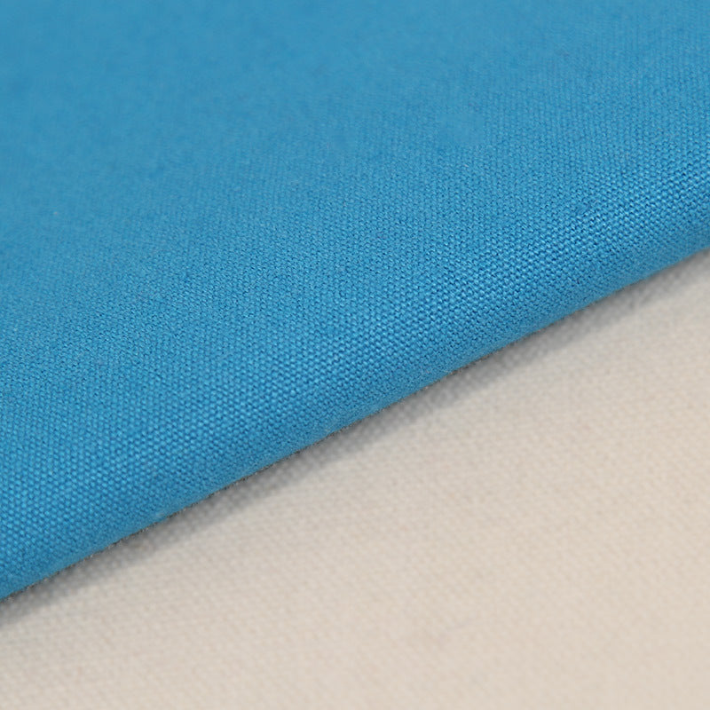 Heavy Cotton Canvas Fabric, 8oz Plain Weave for Bags & Upholstery - Lake Blue 40#
