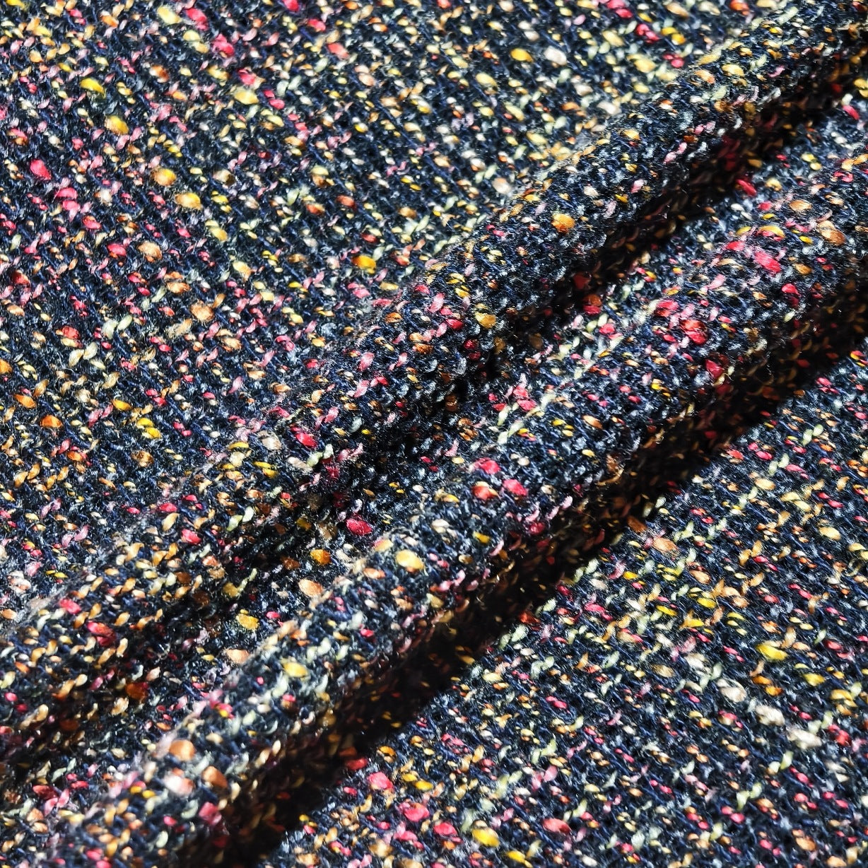 Heavy Wool Blend Tweed Fabric, for Coats & Skirts