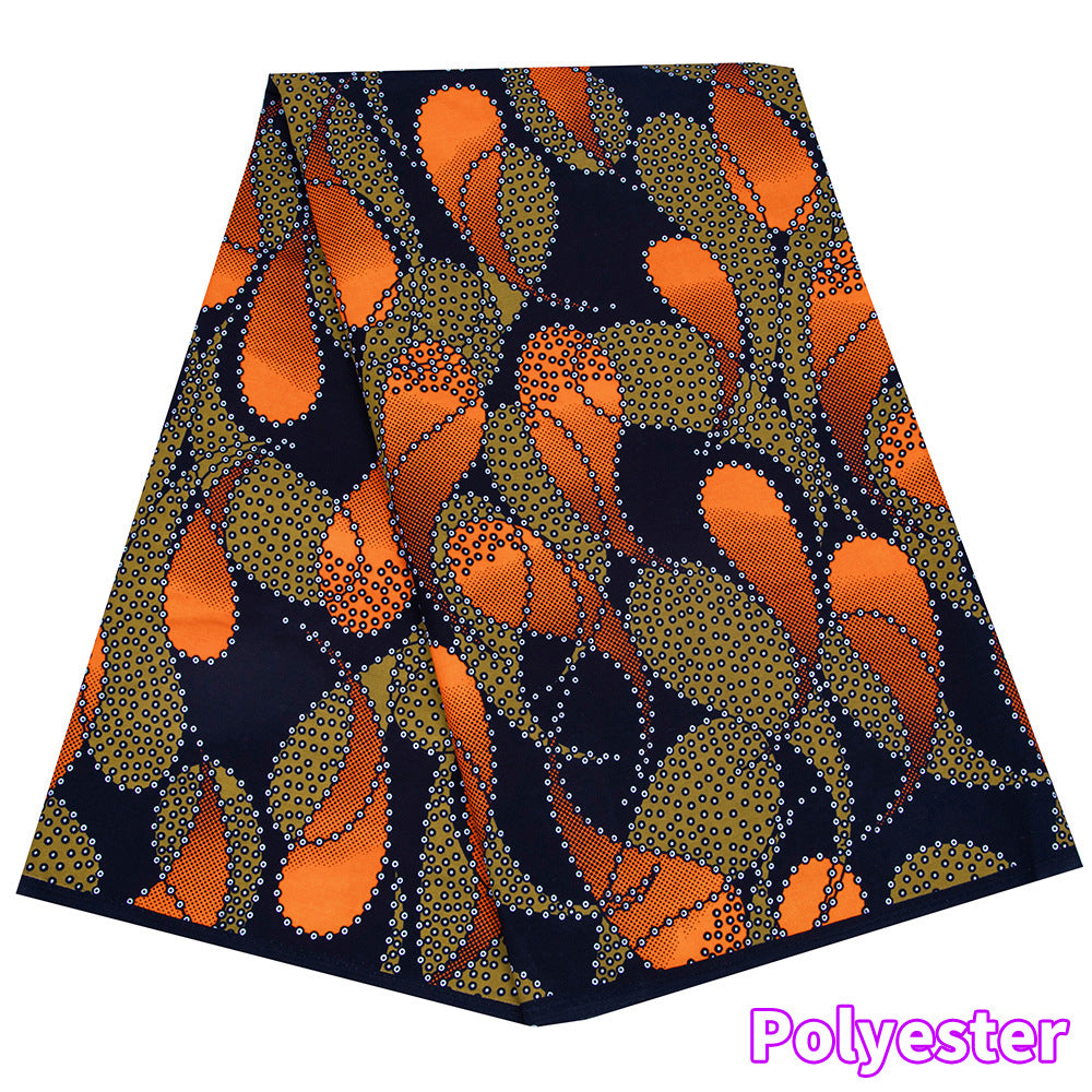 African Wax Print Fabric, Double-Sided Polyester (5 Prints)