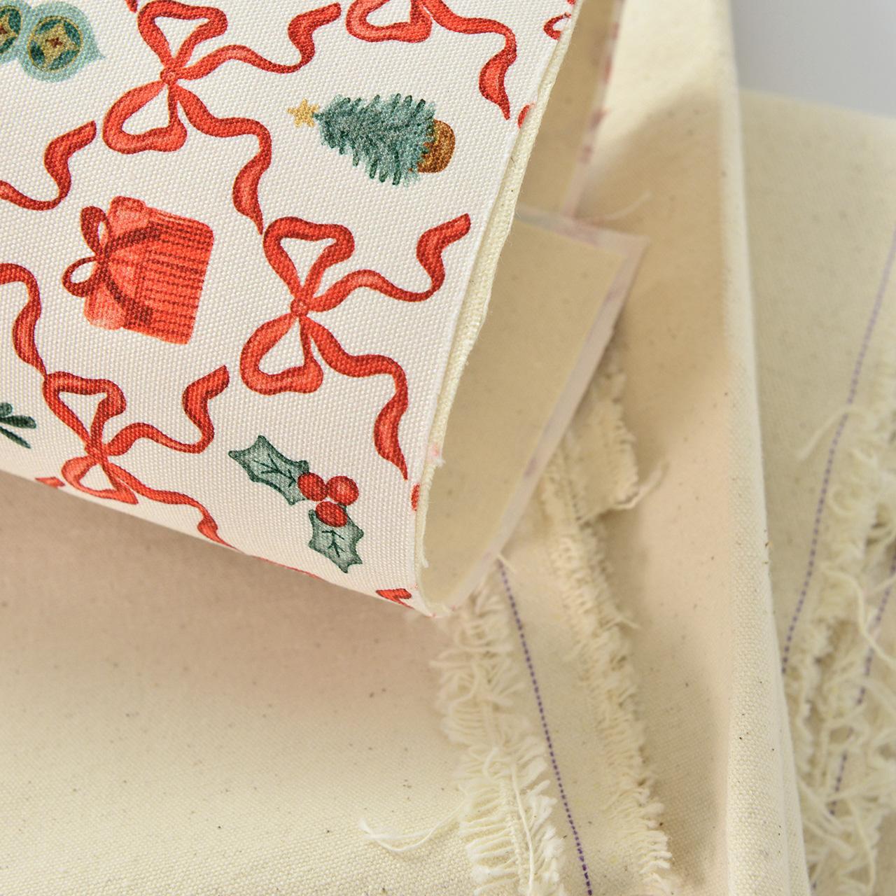 Cotton Canvas with Interlining, 8oz & 12oz Craft Fabric for Bags & Books