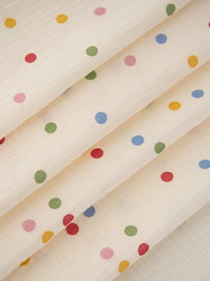 Cotton Double Gauze Fabric, for Baby Blankets & Bibs - Bow Floral