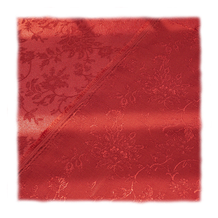 Cotton-Poly Jacquard Fabric, Peony Satin Hanfu & Qipao Cloth