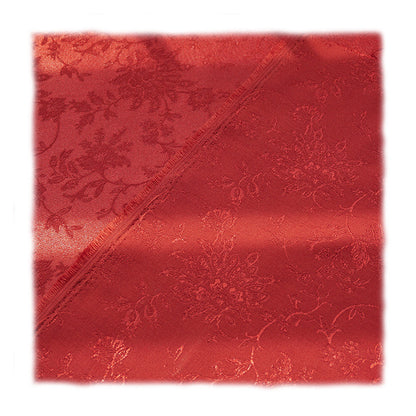 Cotton-Poly Jacquard Fabric, Peony Satin Hanfu & Qipao Cloth