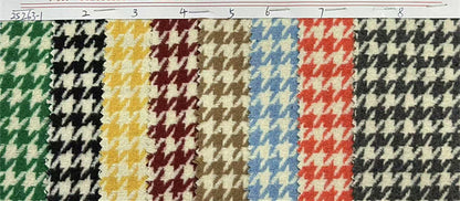 Houndstooth Tweed Fabric, 8 Colors for Pants, Bags & Home Decor