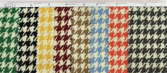 Houndstooth Tweed Fabric, 8 Colors for Pants, Bags & Home Decor
