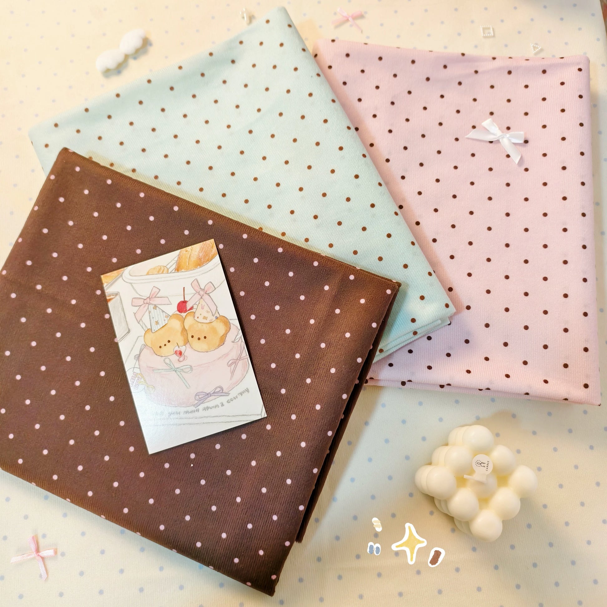 Polka Dot Tablecloth Fabric, Retro, for Tablecloths, Backdrops & Home Decor