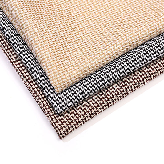 Houndstooth Stretch Fabric By The Yard | 3 Colors, 59" Wide, 2-Way Stretch for Sofa Covers & Jackets