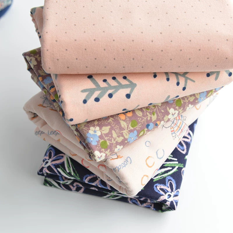 Brushed Cotton Flannel Fabric, Kids Prints, for Kids' Wear, Pajamas & DIY