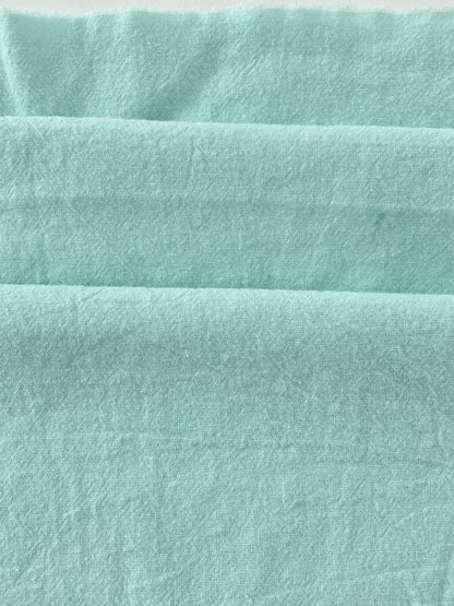 Polyester Crinkle Mint Fabric, for Tops & Table Linens