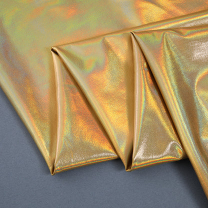 Iridescent Stretch Stage Fabric, for Backdrops & Costumes - Yellow