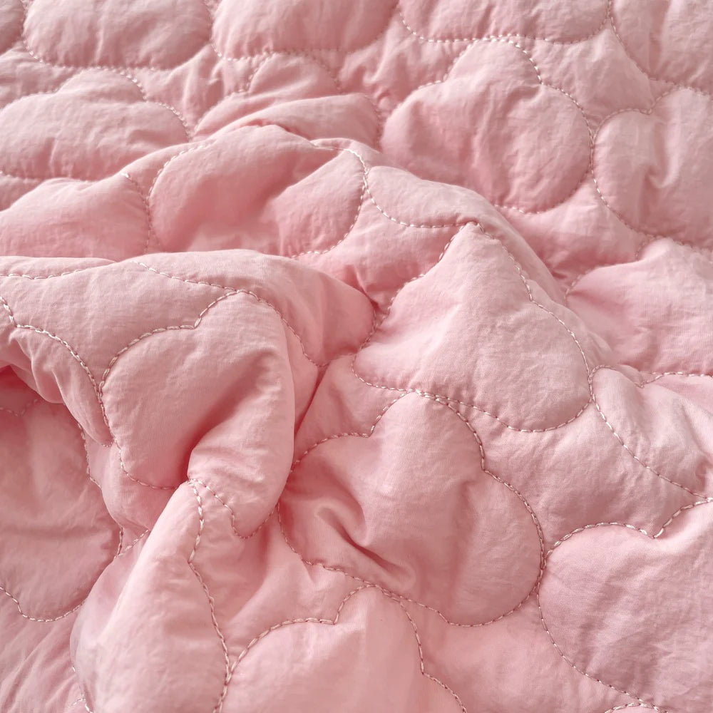 Cloud Quilted Fabric, Plush for Apparel & DIY, 51 in Wide - Cloud Pink
