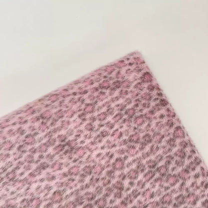 Polyester Leopard Fleece Fabric, for Cushions & Throws