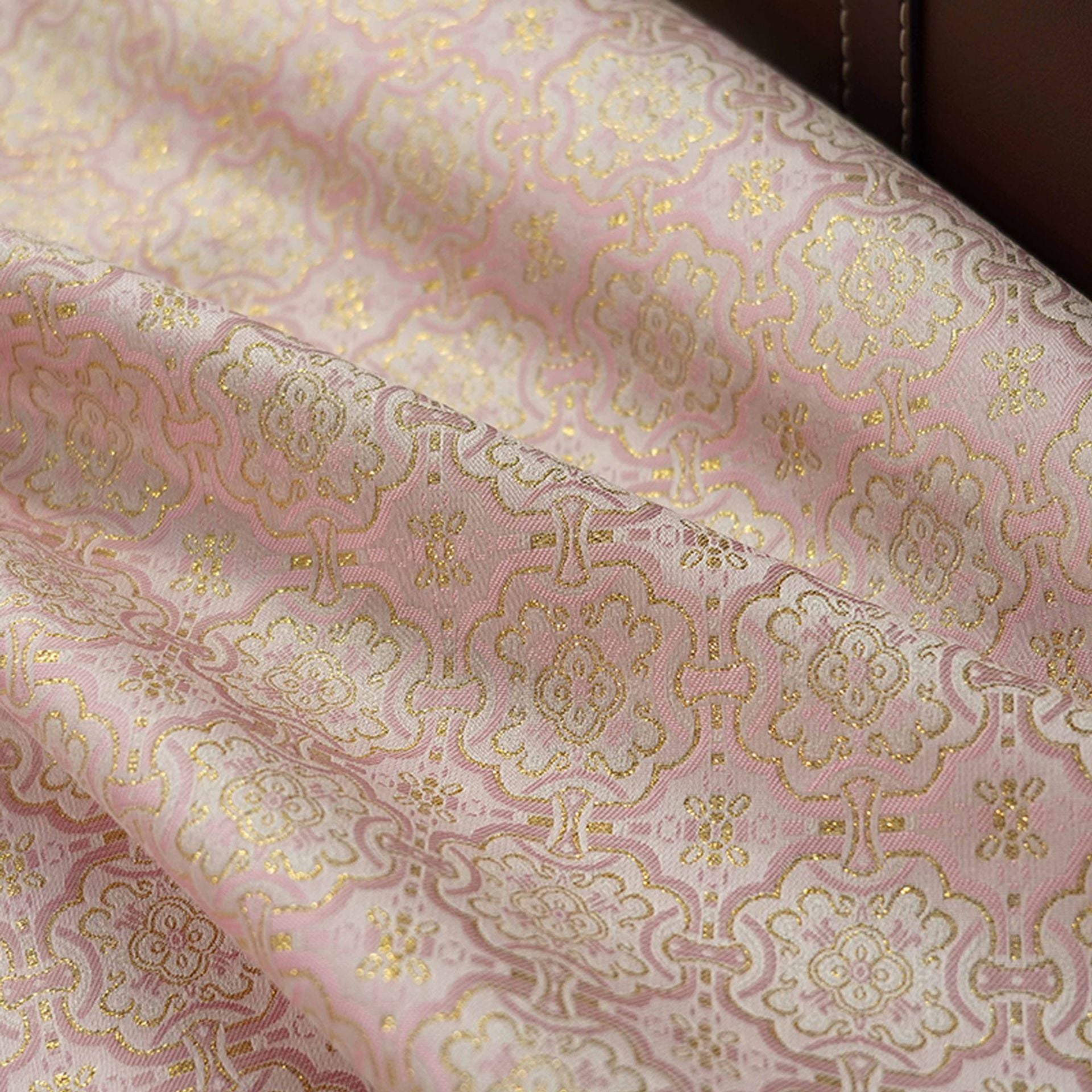 Metallic Jacquard Fabric - Traditional Pattern Apparel & Decor by the Yard