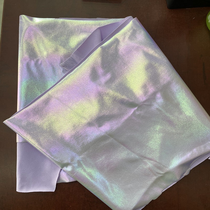 Holographic Stretch Stage Fabric, for Costumes & Backdrops - Light Purple Iridescent