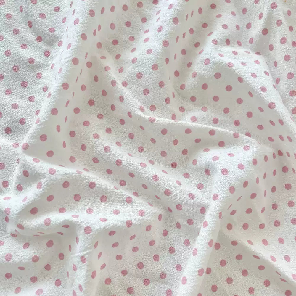 Polyester Crinkle Dot Fabric, for Blouses & Dresses