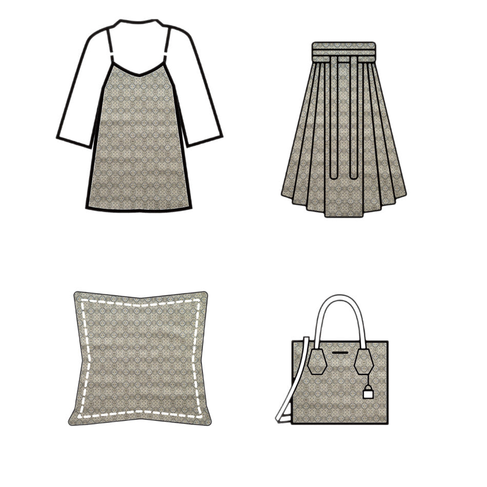 Metallic Jacquard Fabric - Traditional Pattern Apparel & Decor by the Yard