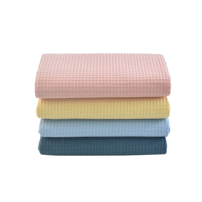 Cotton Waffle Fabric, Pure Solid, for Bathrobes, Pajamas & Home Textiles