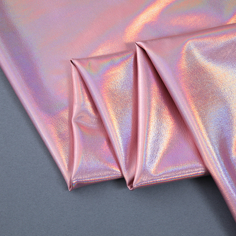 Iridescent Stretch Stage Fabric, for Backdrops & Costumes - Pink