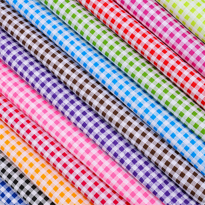 Check Polyester Fabric - Bags & Craft by the Yard