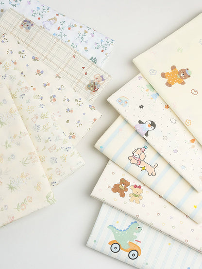 Class A Baby Cotton Fabric, Adorable Prints, for Babywear, Quilts & Bedding