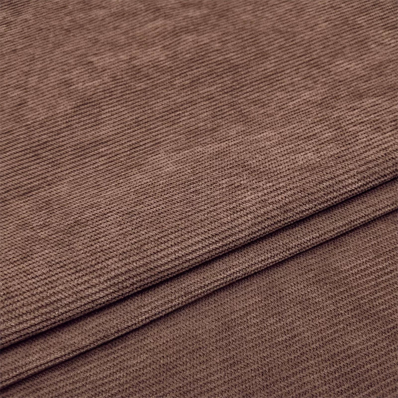 Stretch Corduroy Fabric, 22 Colors for Shirts, Trousers & Sofa Covers - Coffee