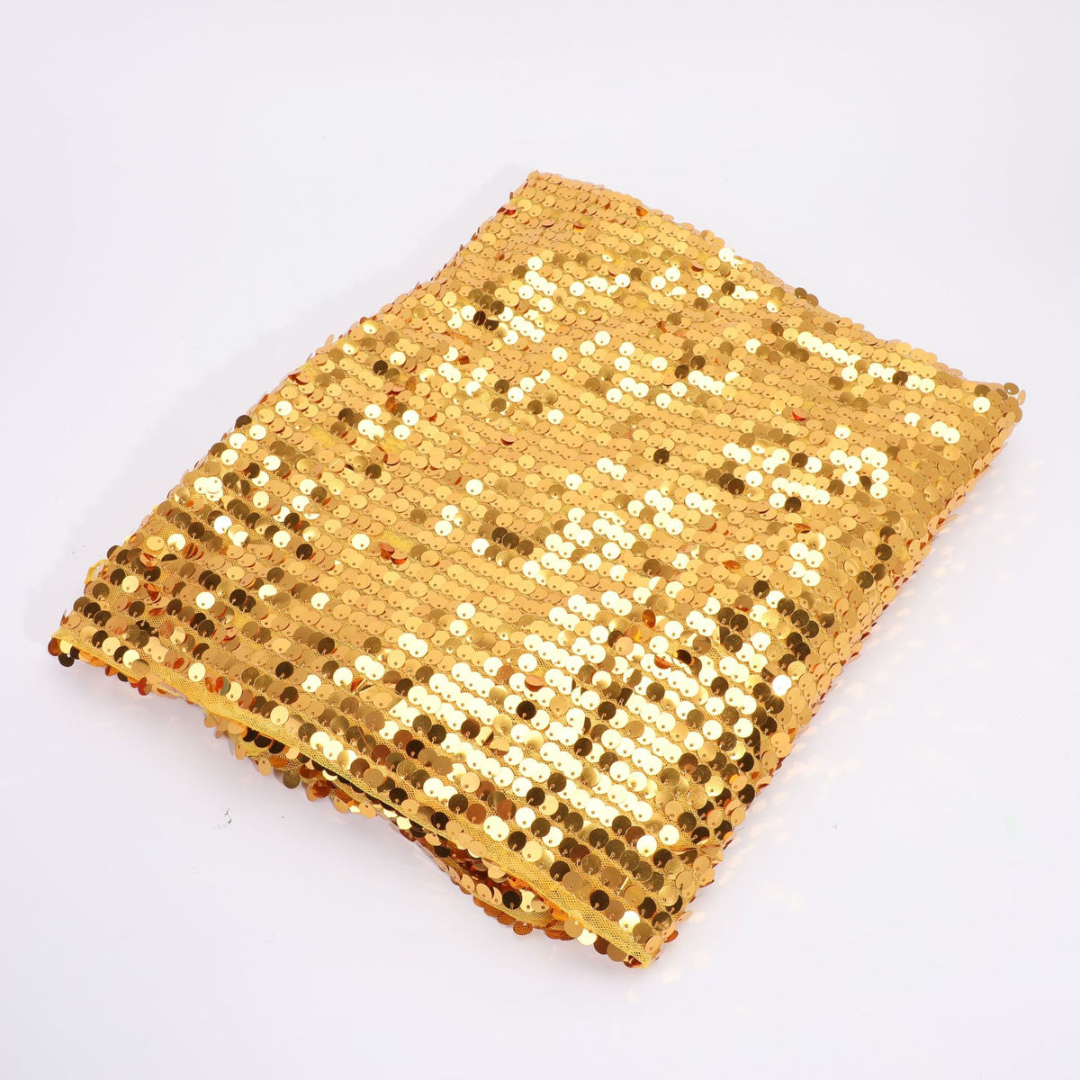 Heavy Sequin Fabric, 9mm Dense, 51 in Wide - Yellow