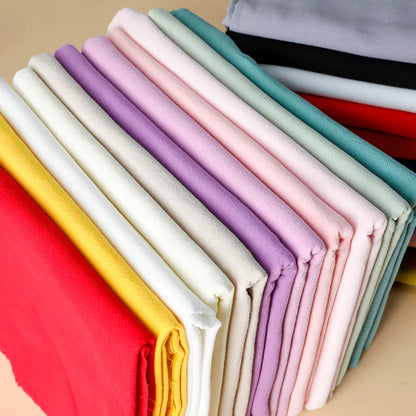 Washed Cotton Fabric, Pre-Dyed Solid for Embroidery & DIY Crafts