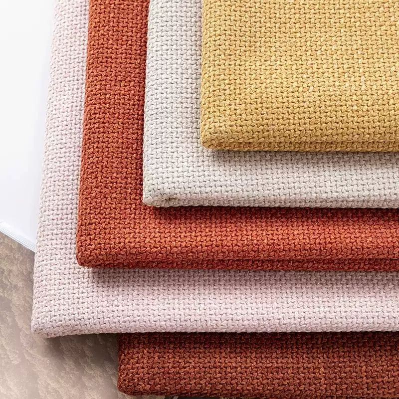 Thick Linen-Look Upholstery Fabric for Cushion & Sofa Covers