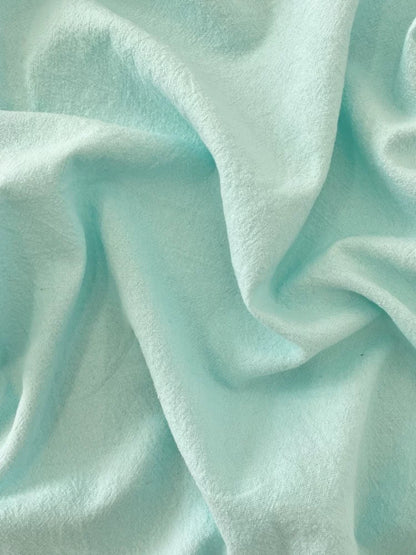 Polyester Crinkle Mint Fabric, for Tops & Table Linens