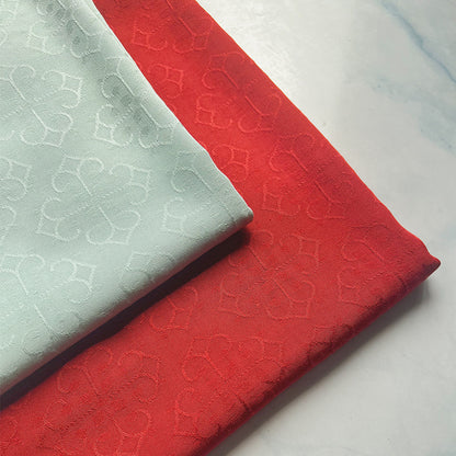 Rayon Jacquard Fabric, Medallion-Floral Chinese-Style Cloth