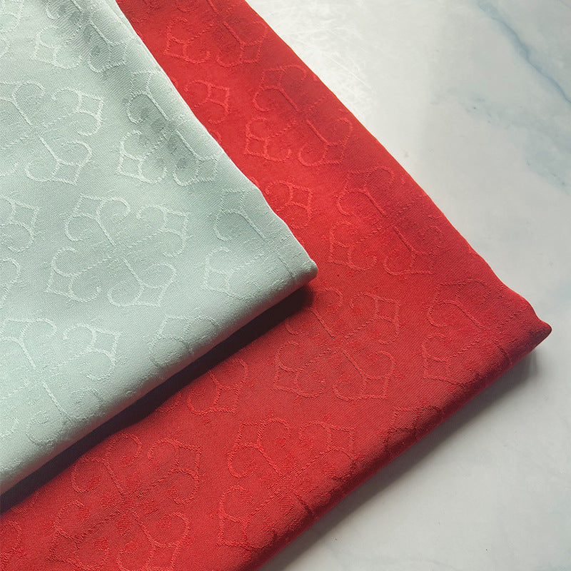 Rayon Botanical Jacquard Fabric, for Hanfu & Dresses