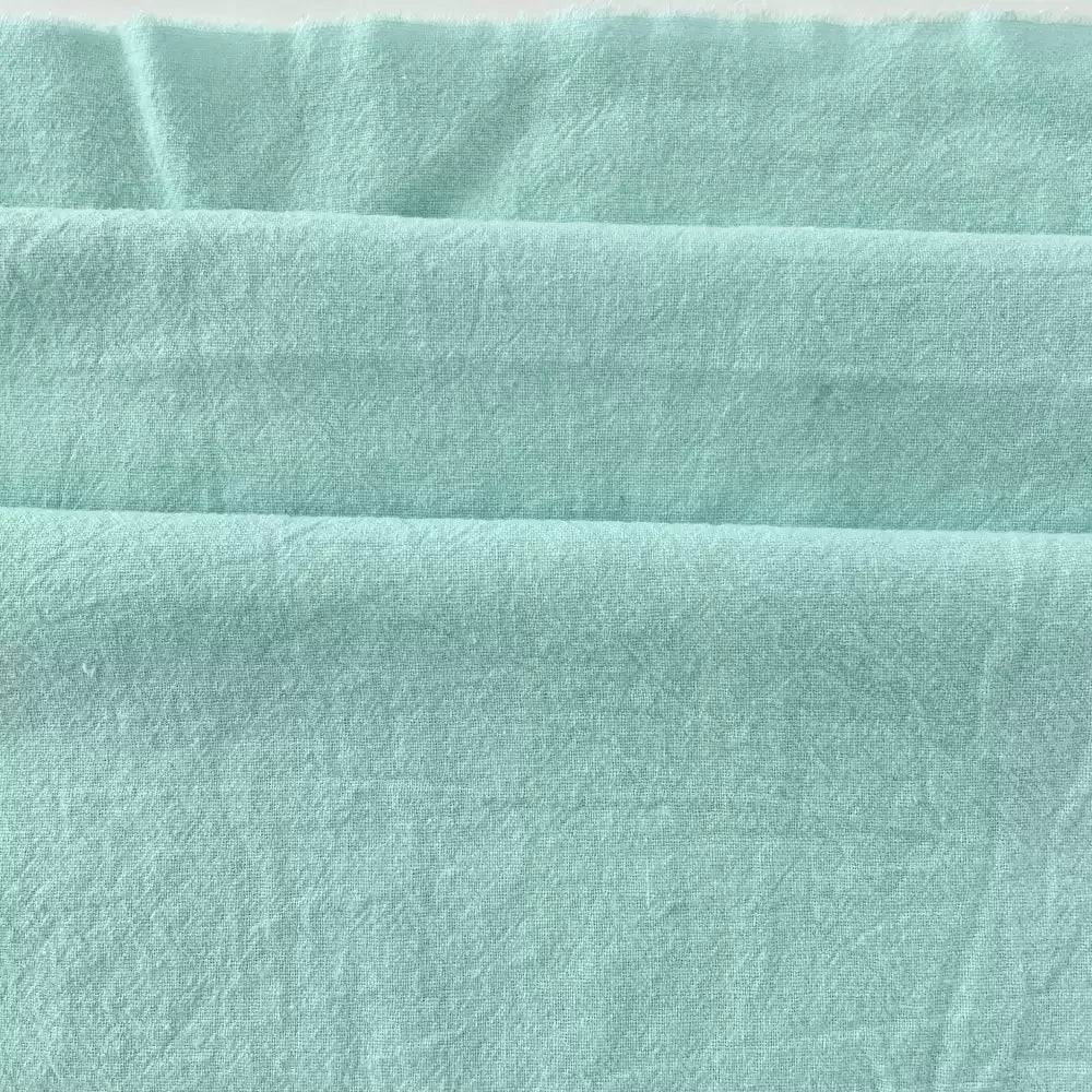 Polyester Crinkle Mint Fabric, for Tops & Table Linens