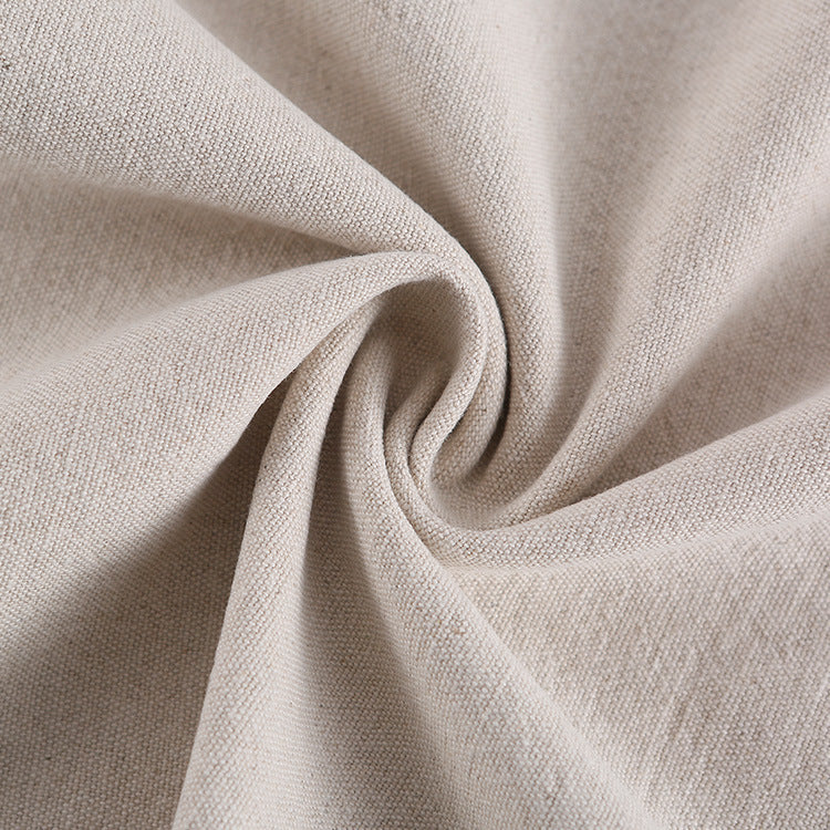 Heavy Linen Cotton Fabric, Solid, 55 in Wide