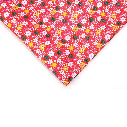 Floral Polyester Fabric, Simple Print Cloth for Shirts & Curtains