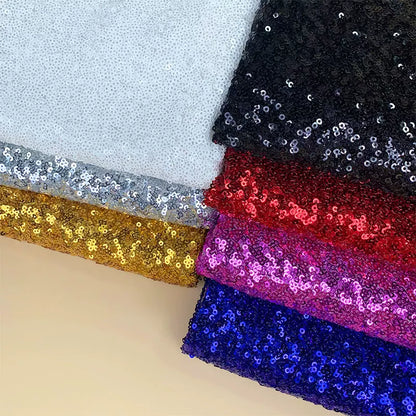 3mm Sequin Fabric, Shiny Polyester for Stage Costumes & Backdrops