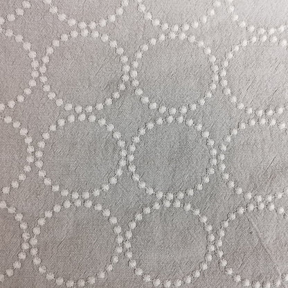 Embroidered Linen Cotton Fabric, Heavy 14oz, 47 in Wide - Cream
