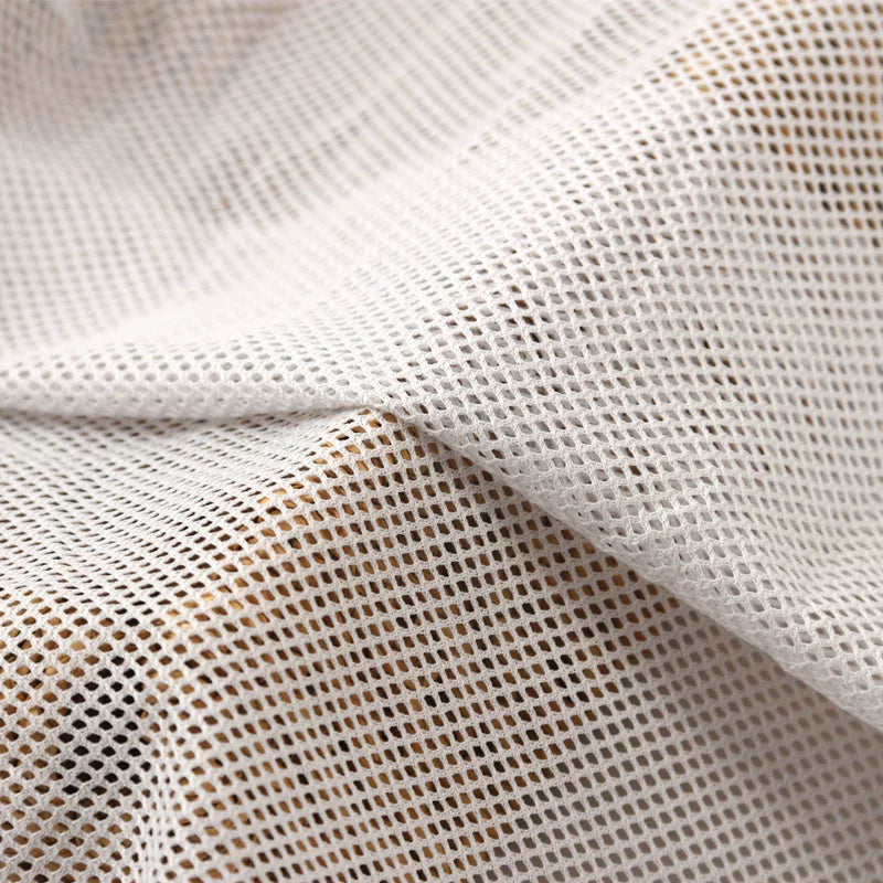 Dense Mesh Net Fabric, Mosquito & Lining, for Curtains, Linings & Baby Gloves - White Gray