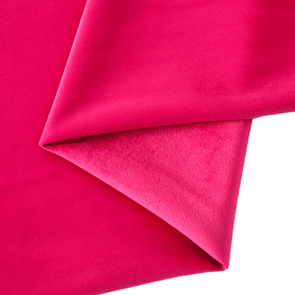 Thickened Velvet Fabric, 17 Colors for Sofa Covers, Curtains & Pillows - Rose Red