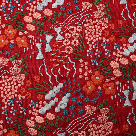 Floral Garden Embroidered - 2