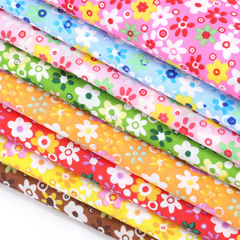 Floral Polyester Fabric, Simple Print Cloth for Shirts & Curtains